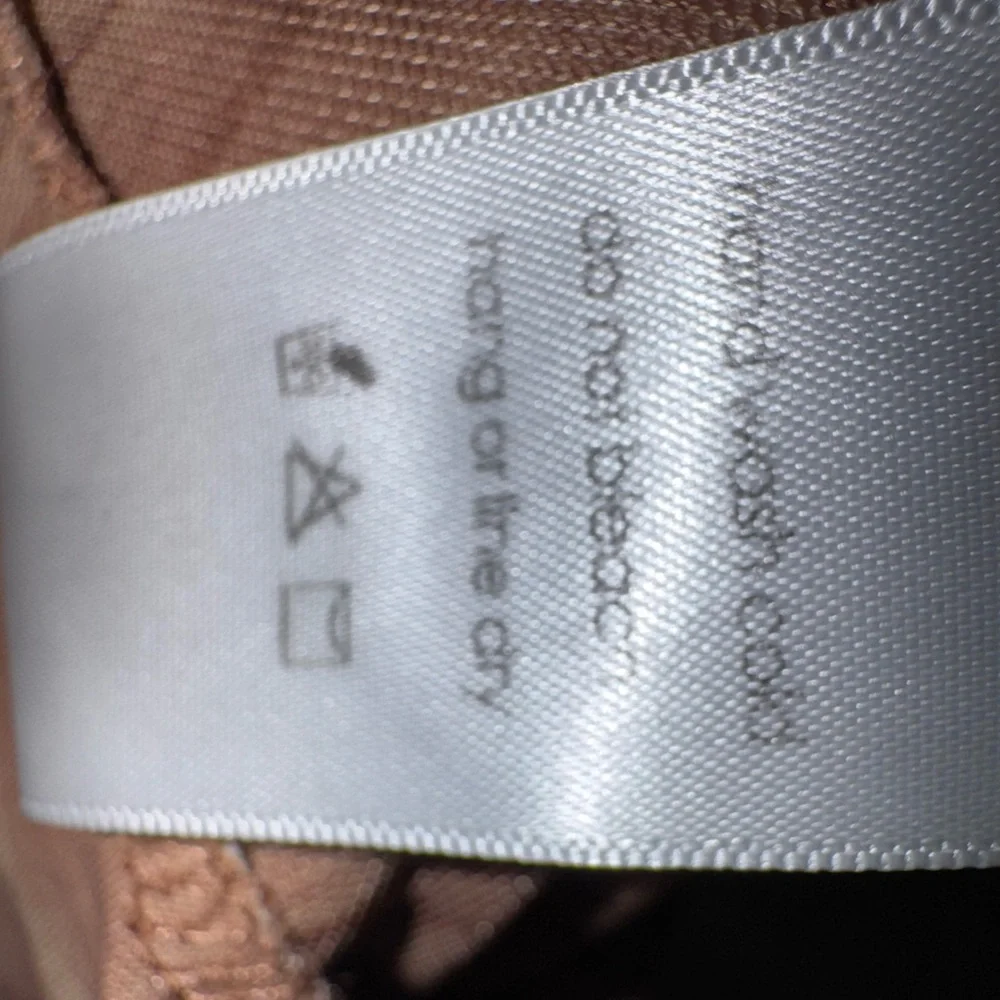 Naked Wardrobe Women’s Mesh Brown Leggings with Artistic Swirl Design-Sz Large - Picture 9 of 10